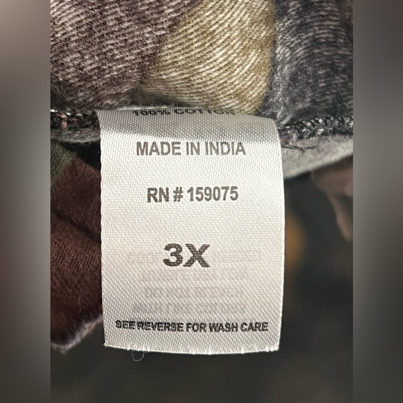 Girl Soul Womens 3X Camouflage Top Shacket Lightweight Button Front - Picture 5 of 5